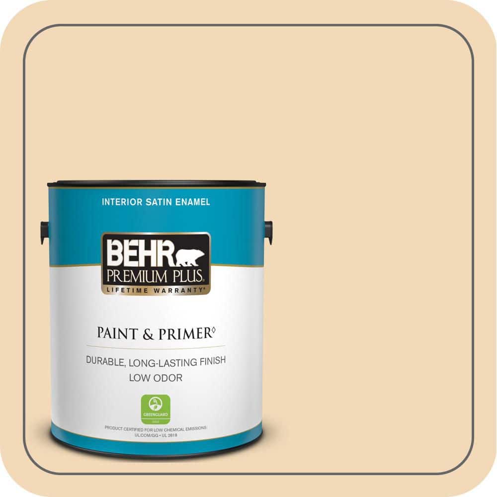 1 gal. #PPH-13 Vanilla Cone Satin Enamel Low Odor Interior Paint & Primer price history on PriceWatchPro