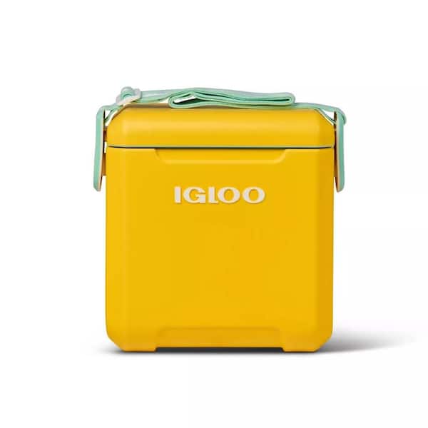 ITOPFOX 11 qt. Hard Sided Cooler with Adjustable Straps in Yellow