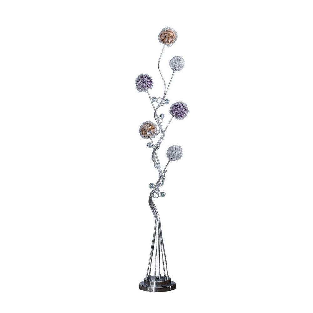58.5 in. Silver 6-Light LED Standard Floor Lamp for Living Room, Bedroom price history on PriceWatchPro