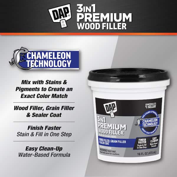Premium Wood Filler 16 oz. White