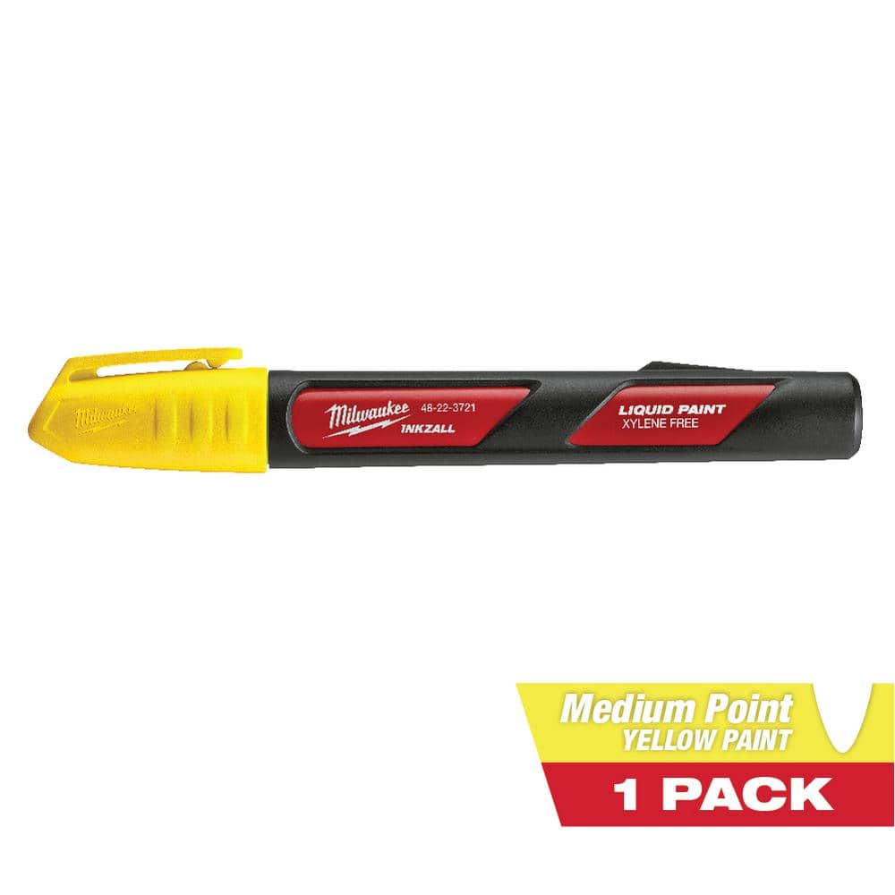 Markal 97302 Paint Marker, Permanent, Yellow