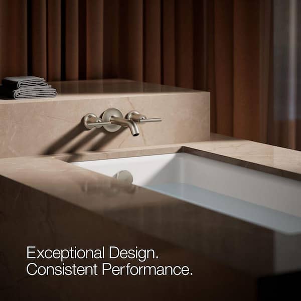 KOHLER Purist Roman Tub Faucet Trim Only in Vibrant Brushed Nickel