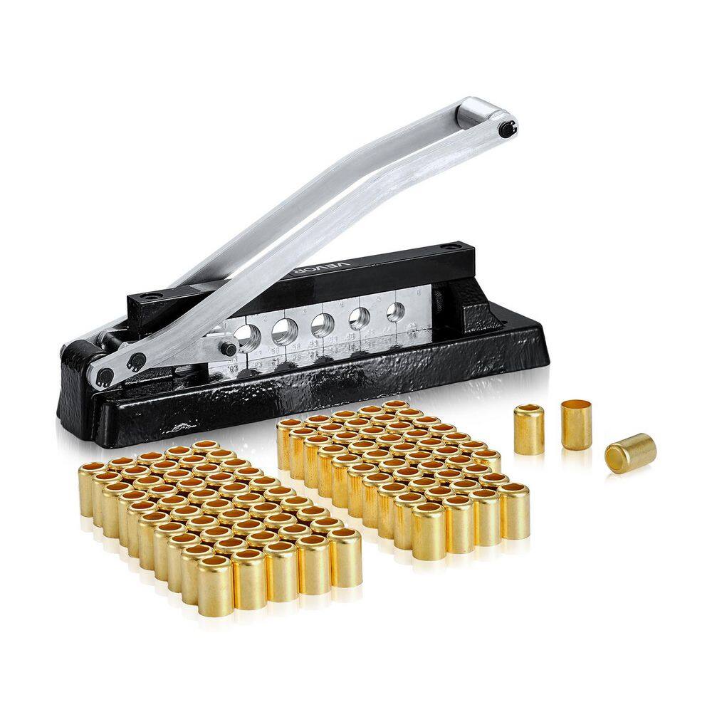 Heavy Duty Ferrule Hose Crimper, Standard Bench Hose Crimping Tool with 100pcs Ferrules, 0.44 in.-0.63in. Crimping Range price history on PriceWatchPro