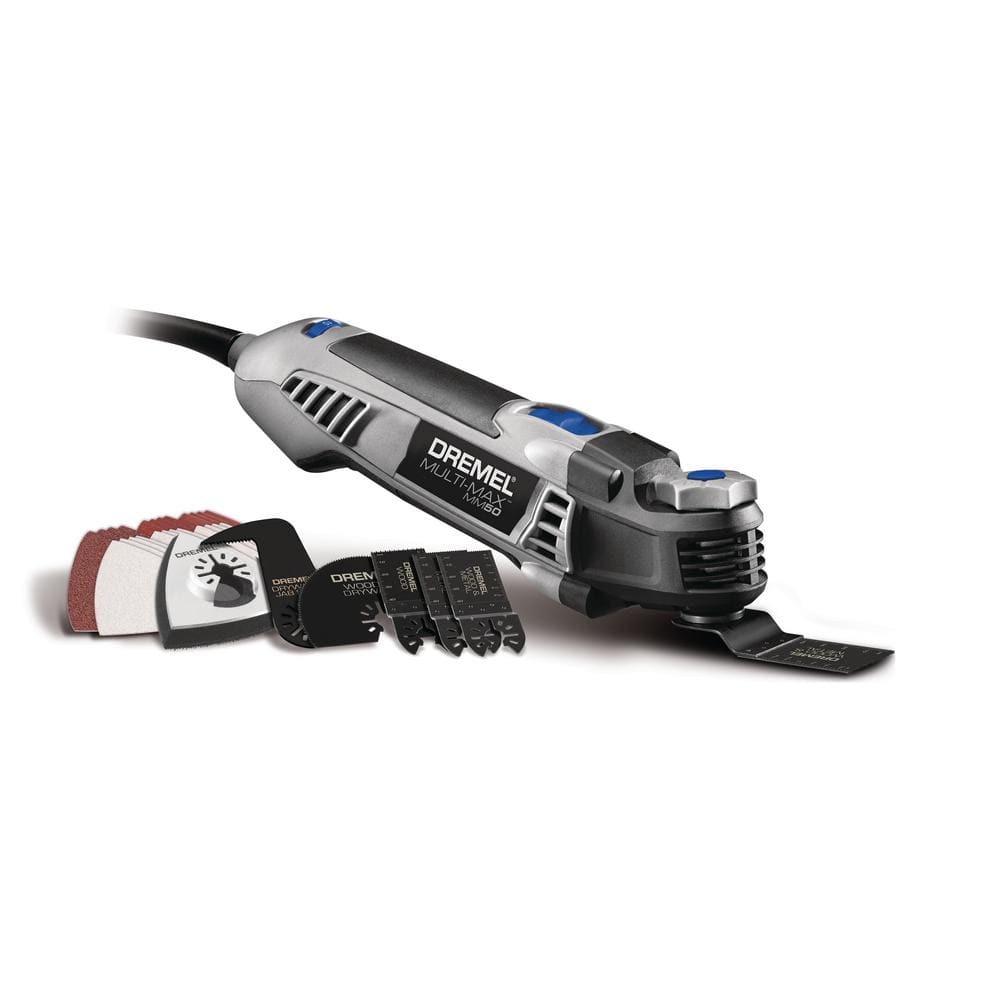 Dremel Multi-Max Amp Variable Speed Corded Oscillating Multi-Tool Kit  with 30 Accessories and Storage Bag MM50-DR-RT The Home Depot