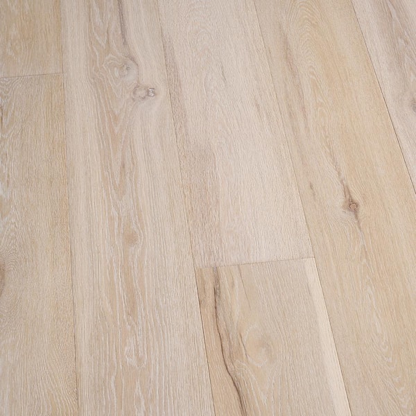 Malibu Wide Plank Lake Tahoe French Oak 3/8 in. T x 6.5 in. W Tongue & Groove Wirebrushed Engineered Hardwood Flooring (1044 sq. ft./plt)