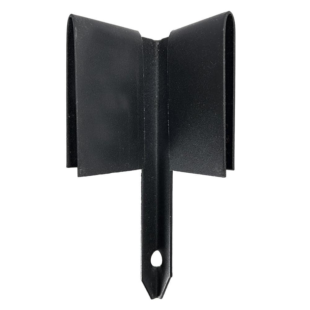 Vigoro 8 in. Black Metal Landscape Edging Corner Stake 867366 - The ...