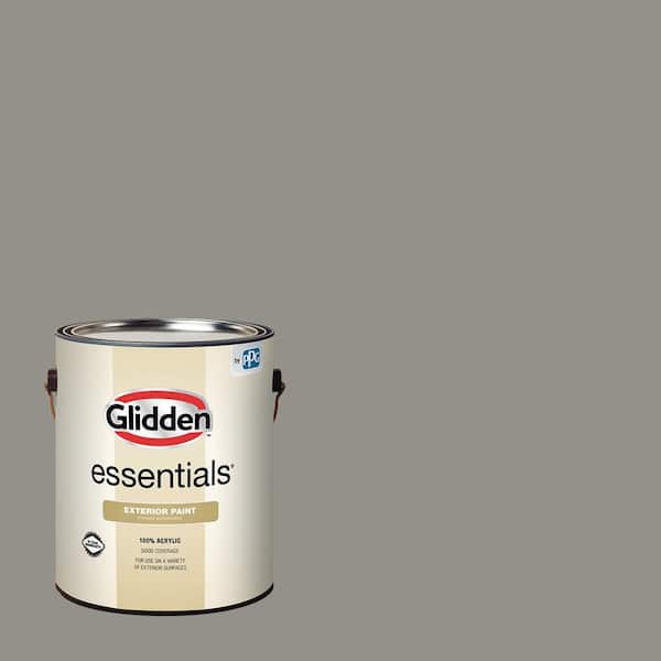 Glidden Essentials 1 gal. PPG0998-5 Mt. Rainier Flat Exterior Paint