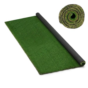 6.9 ft. x 9.8 ft. Indoor Green Artificial Grass Sod Rug, Outdoor Green Turf Thick Lawn Pet Turf, Grass Height ( 1 in.)