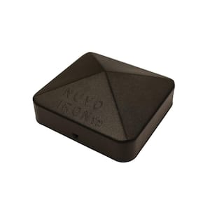 Easy-Cap 4 in. x 4 in. Black Galvanized Steel Pyramid Post Cap (72-Pack)