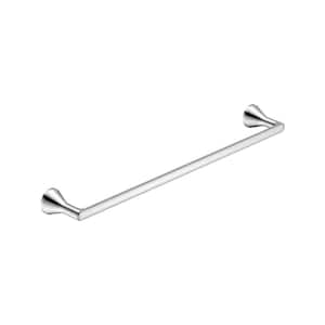 Aspirations 24 in. Wall Mounted Towel Bar in Polished Chrome