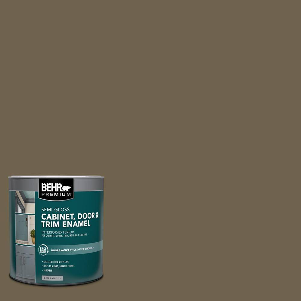 1 qt. #HDC-AC-15 Peat Semi-Gloss Enamel Interior/Exterior Cabinet, Door & Trim Paint price history on PriceWatchPro
