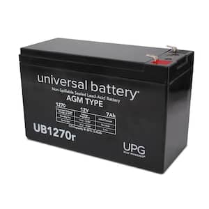 12-Volt 7 Ah F1 Terminal Sealed Lead Acid (SLA) AGM Rechargeable Battery