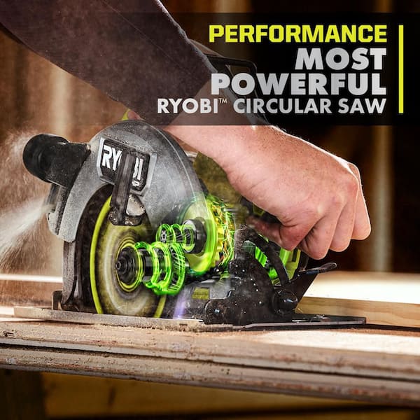 RYOBI ONE+ HP 18V Brushless Cordless 7-1/4 Circular Saw (Tool Only)  PBLCS302B