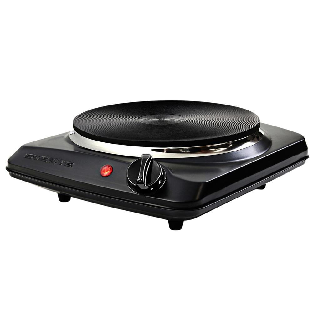 OVENTE Single Burner 7.25 in. Black Hot Plate BGS101B - The Home Depot