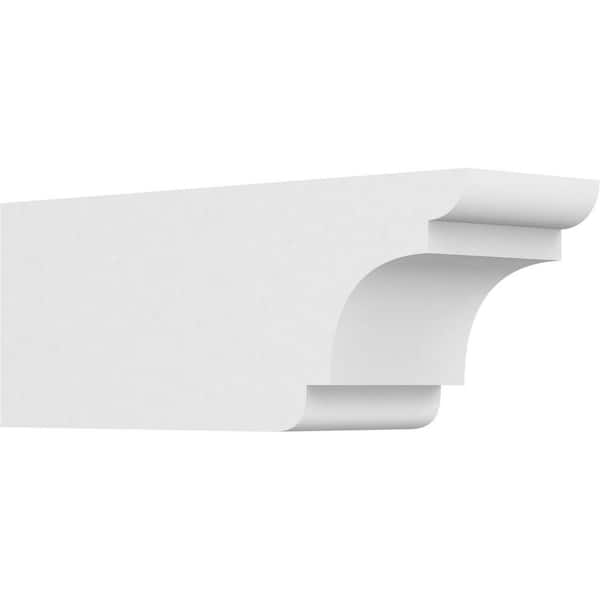 Ekena Millwork 5 in. x 6 in. x 16 in. Standard New Brighton Architectural Grade PVC Rafter Tail Brace