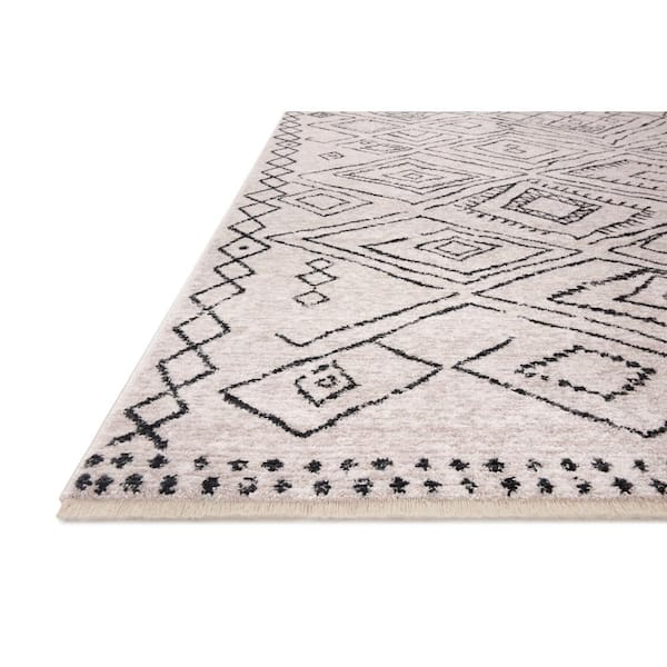 Vance Dove/Charcoal 9 ft. 6 in. x 13 ft. 1 in. Morrocan Area Rug