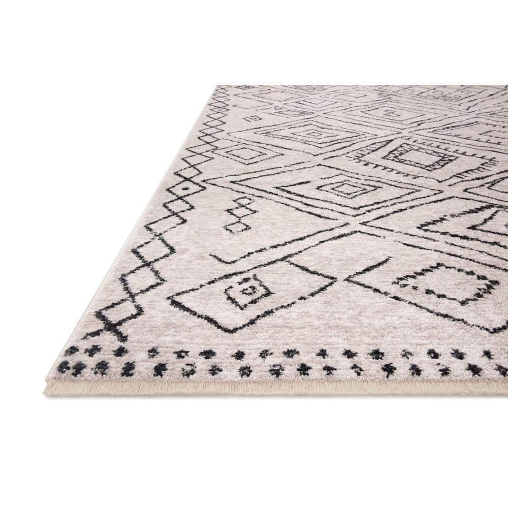 Vance Modern Dove Gray Easy-Care Rectangular Area Rug 5'3" x 7'9"