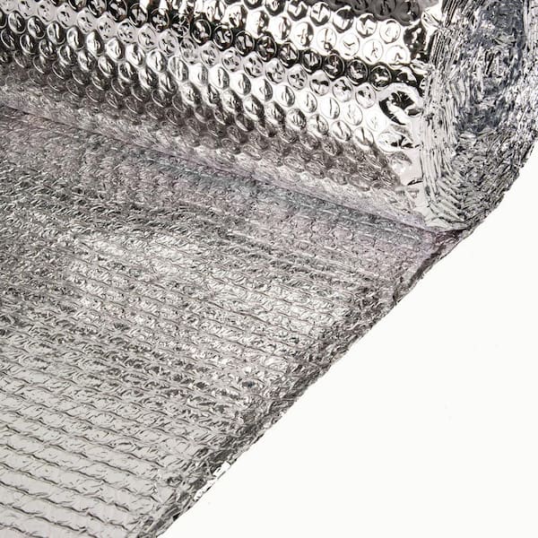 48 x 125' Double Bubble Foil Insulation White/Foil w/ UV Resistant Facing 500 Sq. ft.