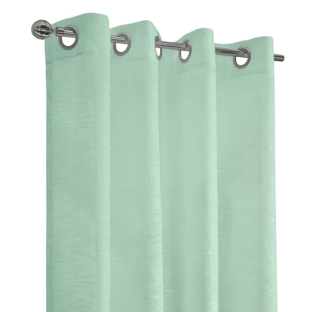 Surf Spray Sheer Grommet Top Polyester Window Panel