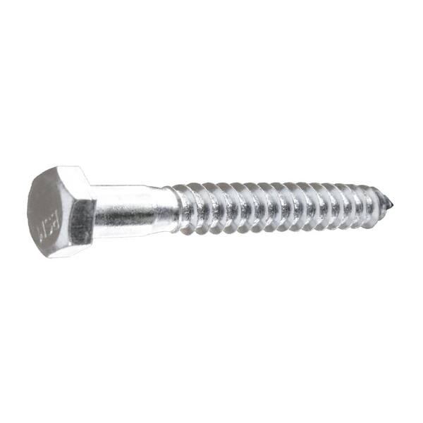 Lexar Industrial 1/2 X 8 Hex Lag Bolts – Zinc Plated, A307 Steel – 15 Pieces
