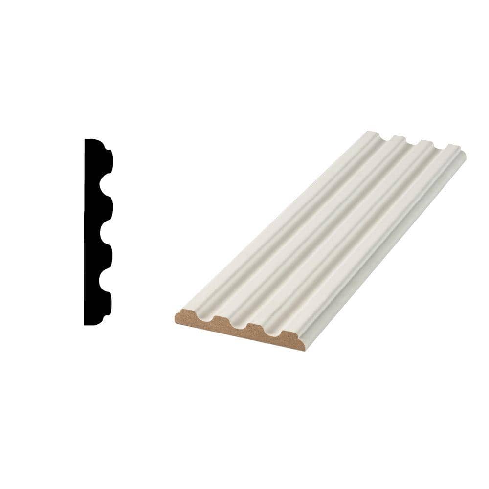 H Casing Woodgrain Millwork WG 1684 - 19/32 in. x 3-3/8 in. Primed MDF Door and ...
