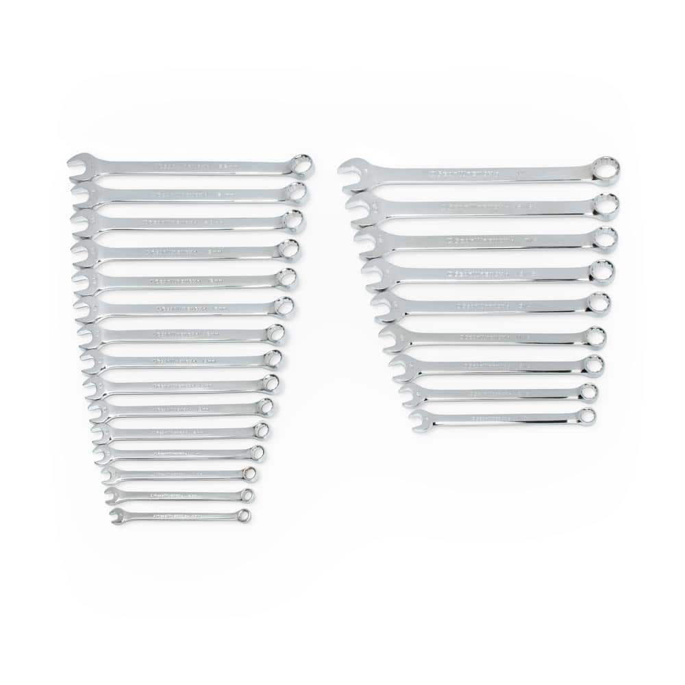 SAE/Metric Combination Wrench Set (24-Piece)