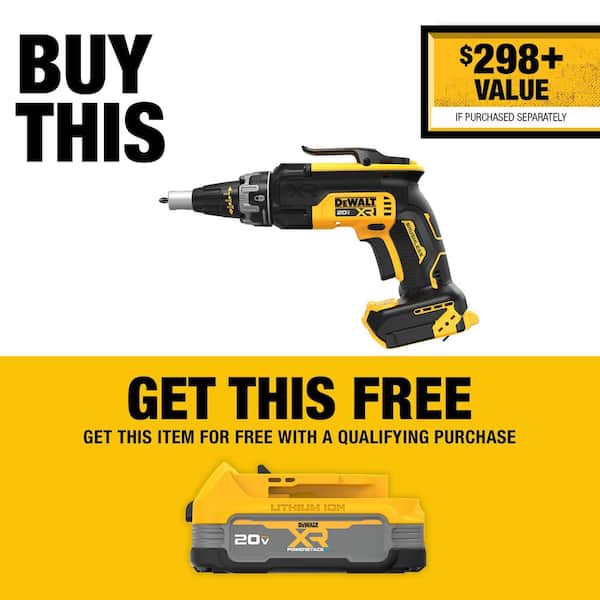 DEWALT XR 20V MAX Lithium-Ion Cordless Brushless Screw Gun (Tool Only)