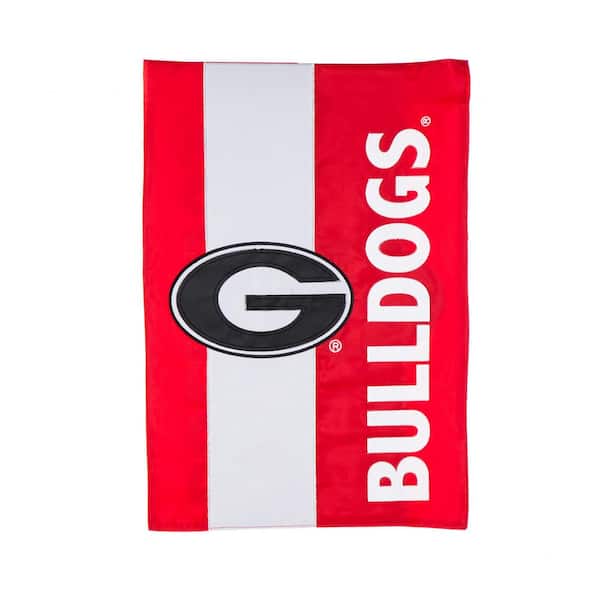 Fan Essentials 1 ft. x 1-1/2 ft. University of Georgia Embellished Garden Flag