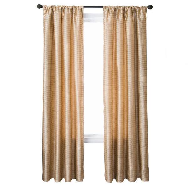 null Sheer Pebble Cavalli Circle Rod Pocket Curtain - 55 in.W x 84 in. L