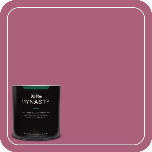 BEHR DYNASTY 1 qt. #T13-1 Daah-Ling Semi-Gloss Enamel Interior Stain-Blocking Paint and Primer