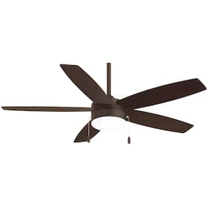 Airetor 52 in. Integrated LED Indoor Oil Rubbed Bronze Ceiling Fan with Light Kit