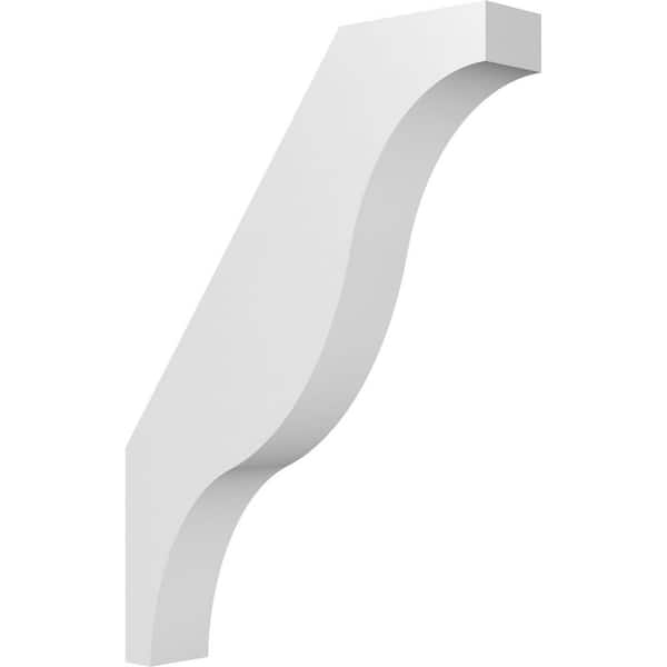 Ekena Millwork Funston 3 in. x 22 in. x 16 in. Architectural Grade PVC Knee Brace