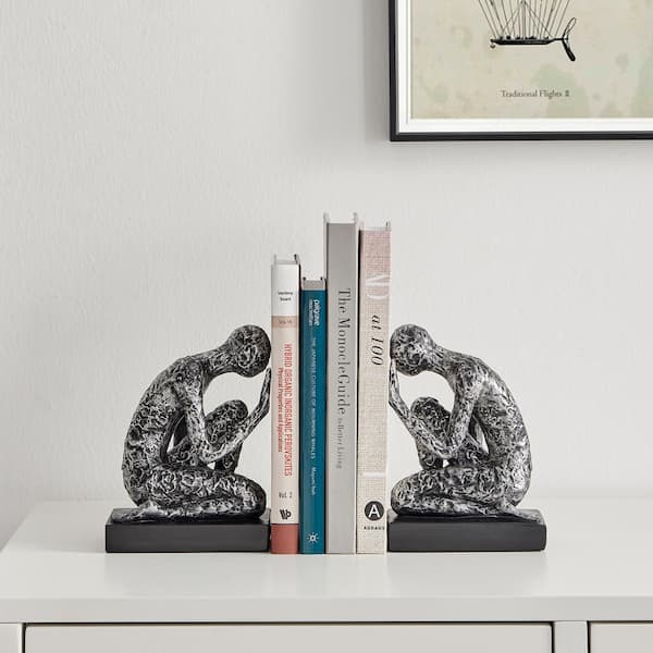 Fishing reel Bookends on faux books Set of 2