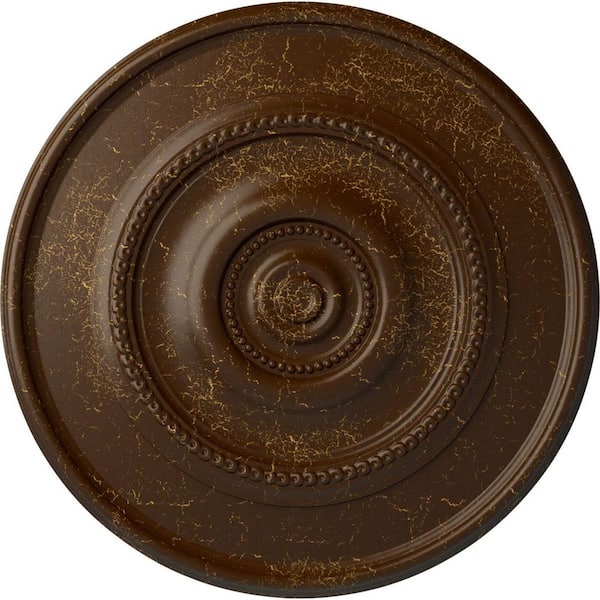 Ekena Millwork 1-1/8 in. x 24-3/8 in. x 24-3/8 in. Polyurethane Traditional Reece Ceiling Medallion Moulding