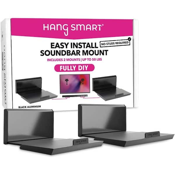 No Stud DIY Soundbar Mount (Black)