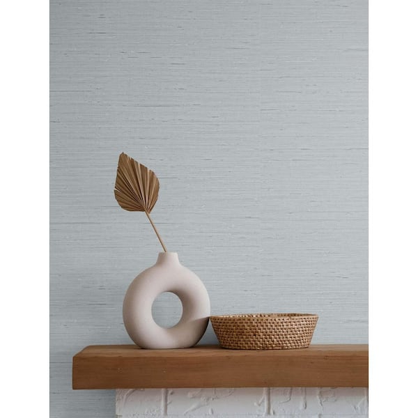 Bridgewater Seahaven Rush Cloth Unpasted Embossed Vinyl Wallpaper Roll 60.75 sq. ft.