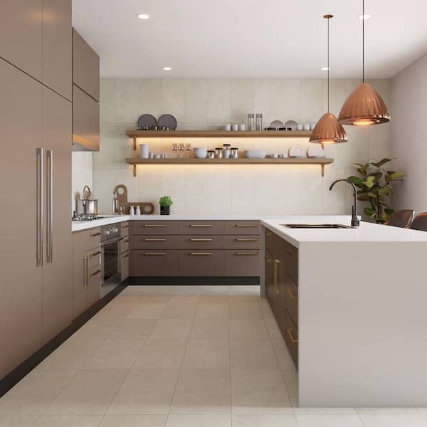 Reve Beige 12 in. x 24 in. Porcelain Floor and Wall Tile (11.63 sq. ft. /Case)