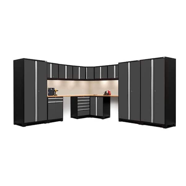 Newage S Pro Series 15 Piece 18, Corner Garage Cabinet Systems