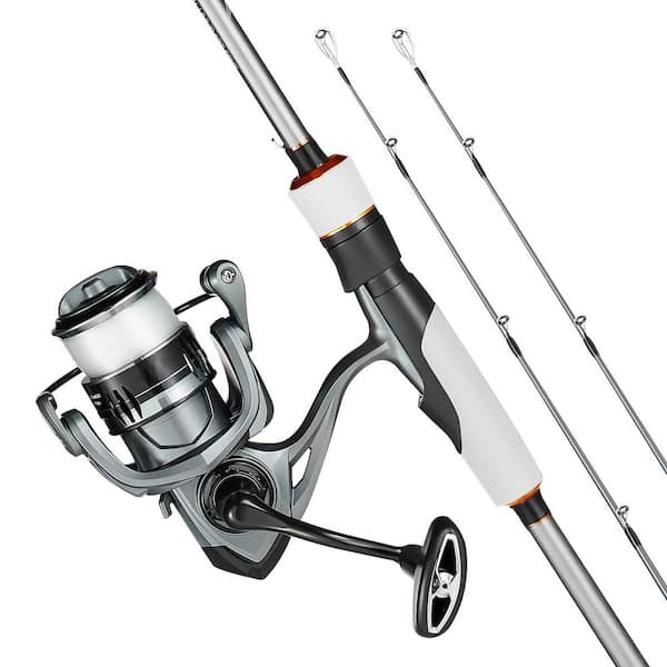 Rod and Fishing Reel Combo, 7 ft. Two-Piece Rods, 7+1 Ball Bearings, EVA Handle, Steel Ceramic Guides, IM7 Carbon Fiber