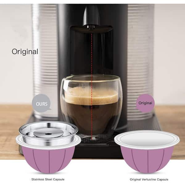 Nespresso Stainless Steel Refillable Coffee Capsule New Version Tamper