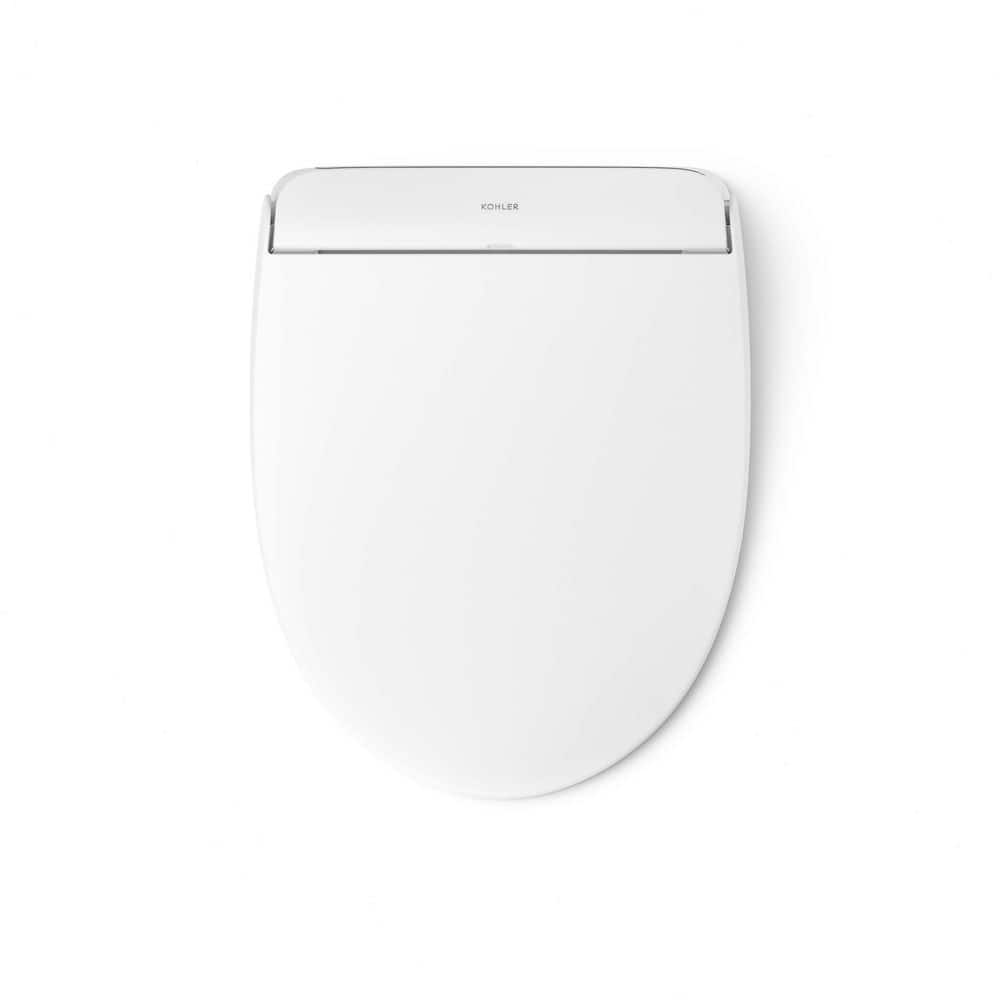 White Round Heated Bidet Toilet Seat with Remote Control