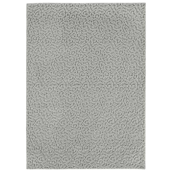 Garland Rug Ivy Silver 7 ft. 6 in. x 9 ft. 6 in. Floral Area Rug