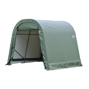 ShelterCoat 10 ft. x 12 ft. Wind and Snow Rated Garage Round Green STD