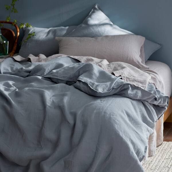 Legends Hotel Washed Linen Solid Fitted Sheet