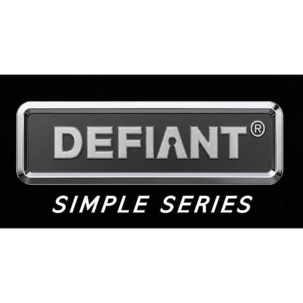 Defiant Wave Matte Black Keyed Entry Door Handle LC2X900B - The