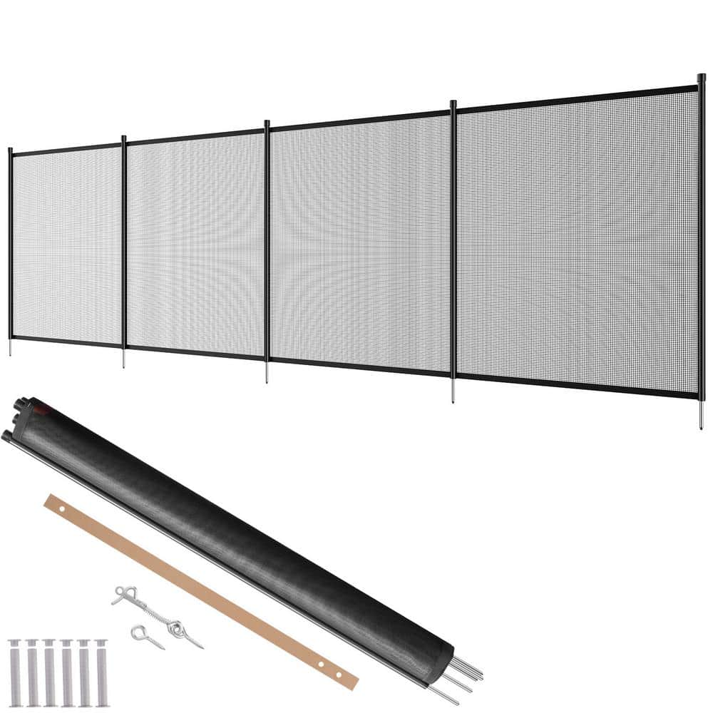 VEVOR Pool Fence, 4 x 12 ft. Pool Fences for Inground Pools, Removable Child Safety Pool Fencing