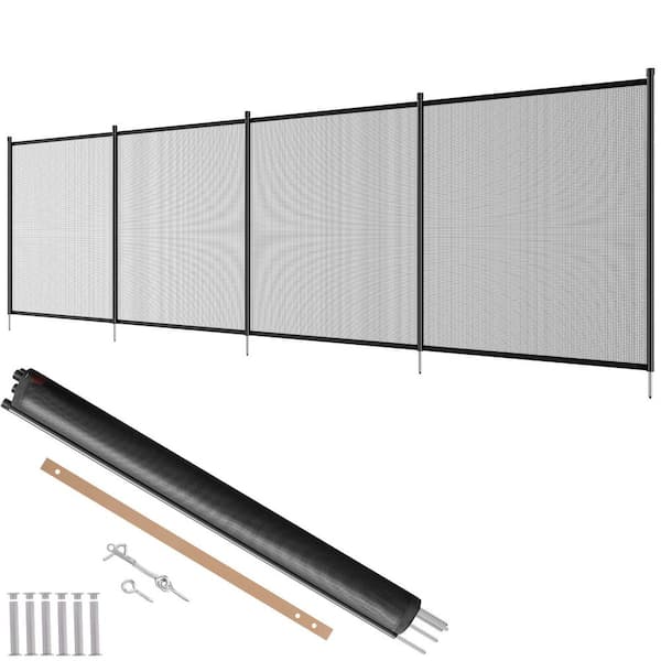 VEVOR Pool Fence 4 ft. x 12 ft. Pool Fences for In ground Pools Removable Child Safety Pool Fencing Swimming Pool Fence