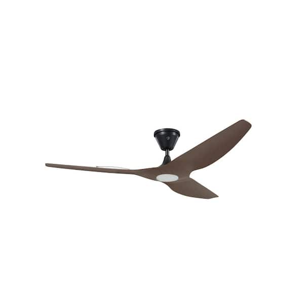 Big Ass Fans Haiku Coastal 60 in. Smart Outdoor Coastal Cocoa/Black Universal Mount Ceiling Fan with 2700K LED with Remote App