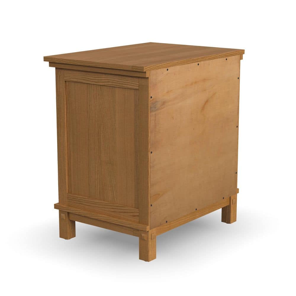 Oak Park 22" Light Oak Wood Nightstand with Drawer