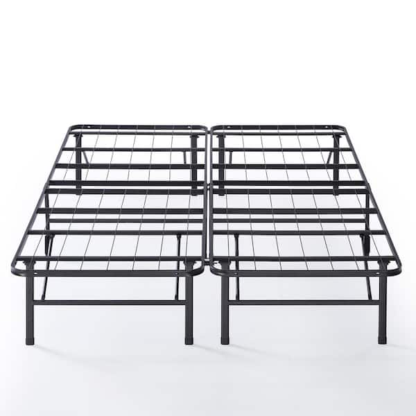 Zinus Smartbase Tool Free Assembly, Black Queen Bed Frame Without Headboard